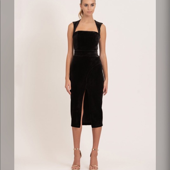 YASSASSIN VELVET DRESS by ZHIVAGO - Picture 1 of 3